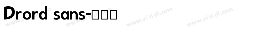 Drord sans字体转换